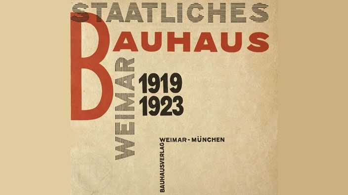 Première page du livre taatliches Bauhaus in Weimar 1919 - 1923